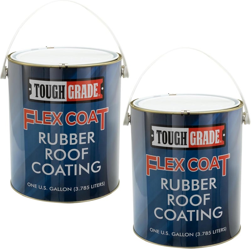 RecPro RV Roof Coating Gallon | Top Coat Sealer | Water-Based Acrylic Rubber Roof Coating and Sealant | Bonds to Aluminum, Galvanized Steel, Fiberglass, TPO, PVC, EPDM, Rubber Roofing - Image 1